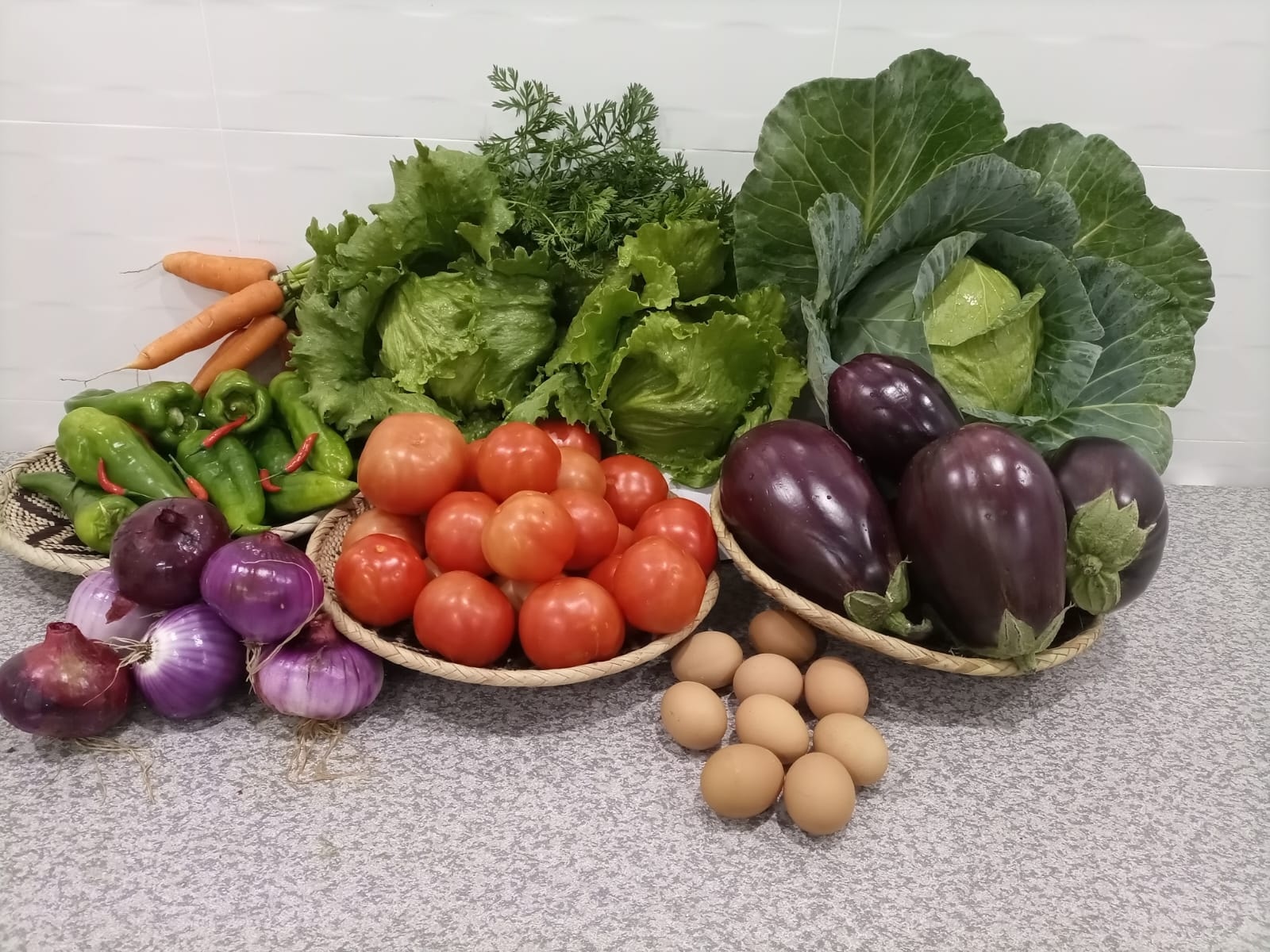 Woman harvesting
